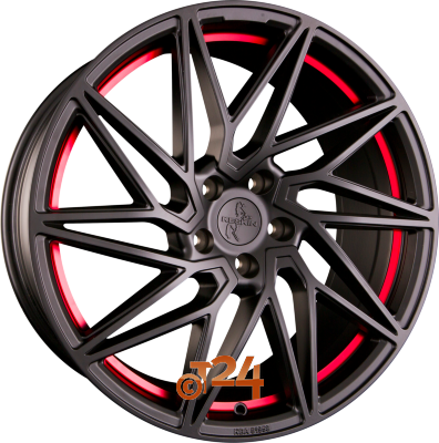 KESKIN Velgen - KT20 FUTURE Matt Black Red Inside (MBRI) - 19 inch