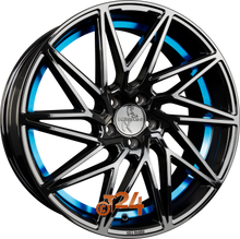 KESKIN Velgen - KT20 FUTURE Black Painted Blue Inside (BPBI) - 20 inch
