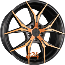 KESKIN Velgen - KT19N Matt Black Front Copper - 19 inch