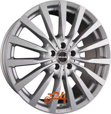 MAK Velgen - KRONE Silver - 17 inch