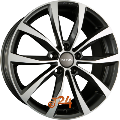 MAK Velgen - WOLF Gun Metal Mirror Face - 19 inch