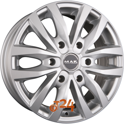 MAK Velgen - LOAD 6 Silver - 16 inch