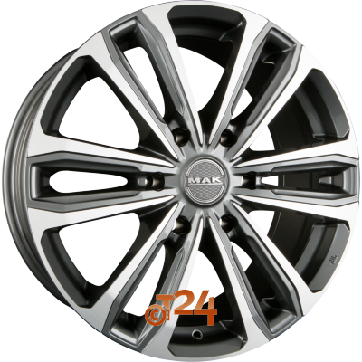 MAK Velgen - SAFARI 6 Gun Metal Mirror Face - 20 inch