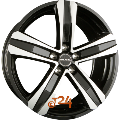 MAK Velgen - STONE 5 Black Mirror Face - 16 inch