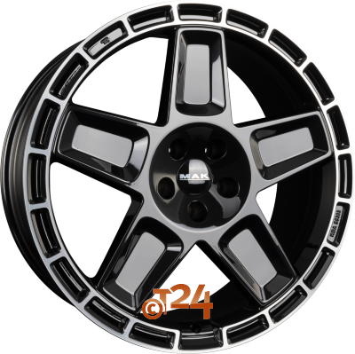 MAK Velgen - TREK Gloss Black Mirror Ring - 20 inch