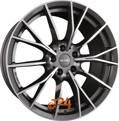MAK Velgen - FABRIK Gun Metal Mirror Face - 20 inch