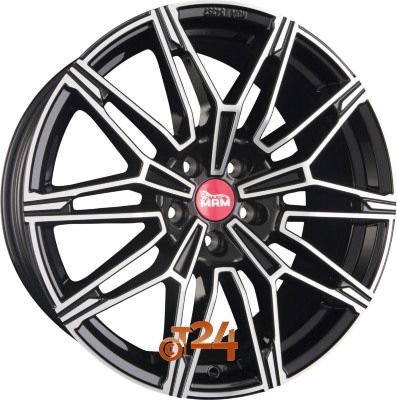 MAM Velgen - MAM B3N Black Front Polish  - 19 inch