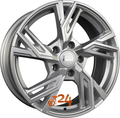 MAM Velgen - MAM RS5 Silver Painted  - 20 inch