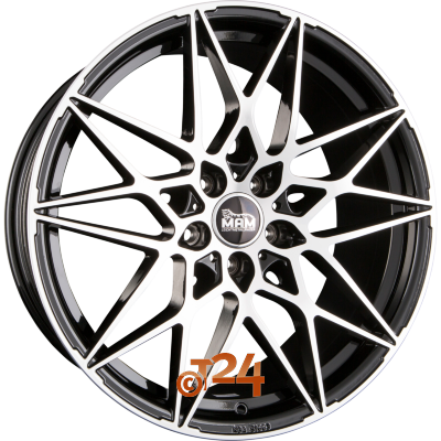 MAM Velgen - MAM B2 Black Front Polish  - 20 inch