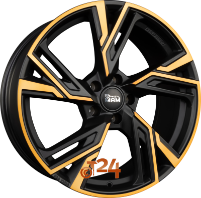 MAM Velgen - MAM RS5 Matt Black Front Copper  - 20 inch