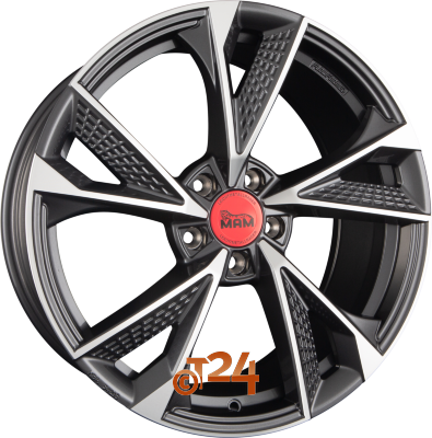 MAM Velgen - MAM RS6 Palladium Front Polish  - 19 inch