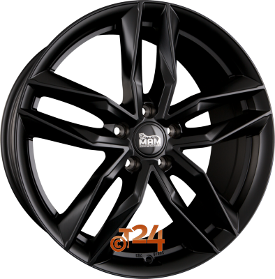 MAM Velgen - MAM RS3 Matt Black Painted  - 16 inch