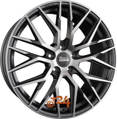 MAM Velgen - MAM RS4 Palladium Front Polish  - 17 inch