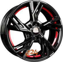 MAM Velgen - MAM RS5 Black Painted Red Inside  - 20 inch