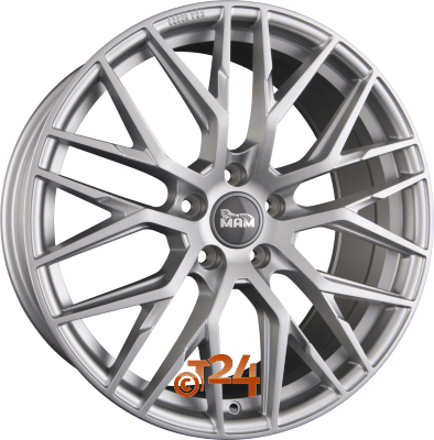 MAM Velgen - MAM RS4 Matt Silver Painted  - 16 inch