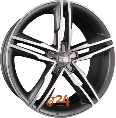 MAM Velgen - MAM A1 Palladium Front Polish  - 19 inch
