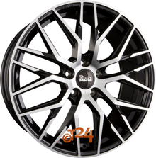 MAM Velgen - MAM RS4 Black Front Polish  - 18 inch
