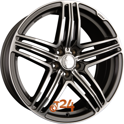 MAM Velgen - MAM 11 Titan Grey Front Polish  - 18 inch
