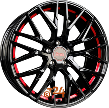 MAM Velgen - MAM RS4 Black Painted Red Inside  - 18 inch