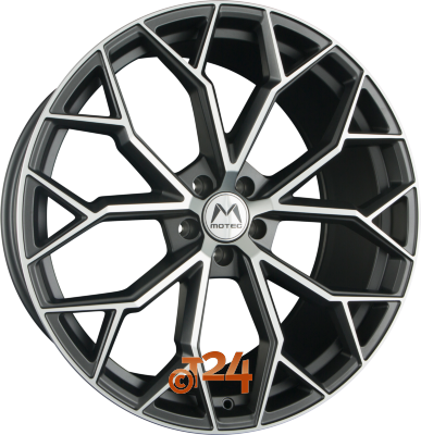 MOTEC Velgen - BULL (MCT17) Grau Poliert - 19 inch