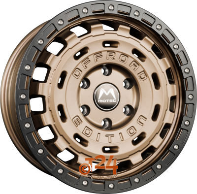 MOTEC Velgen - R-CROSS (MOF1) Matt Bronze Ring Matt Schwarz - 17 inch