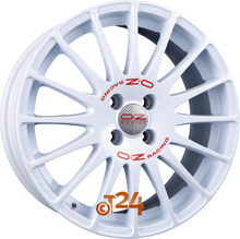 OZ Velgen - SUPERTURISMO WRC Race White + Red Lettering - 16 inch