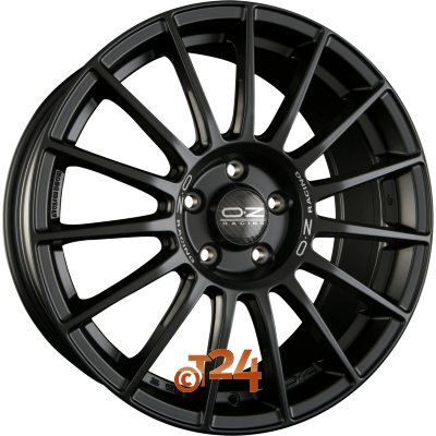OZ Velgen - SUPERTURISMO LM Matt Black + Silver Lettering - 18 inch