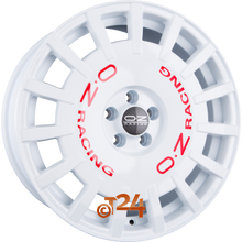 OZ Velgen - RALLY RACING Race White + Red Lettering - 19 inch