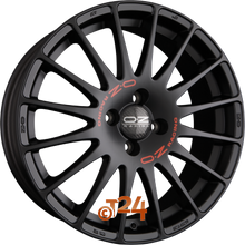 OZ Velgen - SUPERTURISMO GT Matt Black + Red Lettering - 15 inch