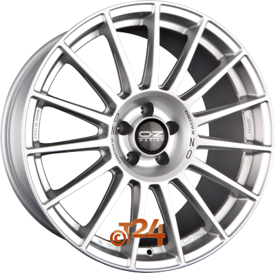 OZ Velgen - SUPERTURISMO DAKAR Matt Race Silver + Black Lettering - 20 inch