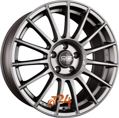 OZ Velgen - SUPERTURISMO LM Matt Graphite + Silver Lettering - 18 inch