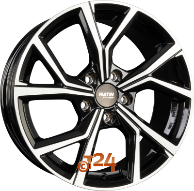 PLATIN Velgen - P 115 Black Polished - 17 inch