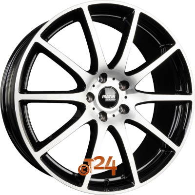 PLATIN Velgen - P 113 Black Polished - 20 inch