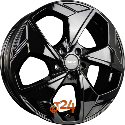 PLATIN Velgen - P 104 Glossy Black - 18 inch