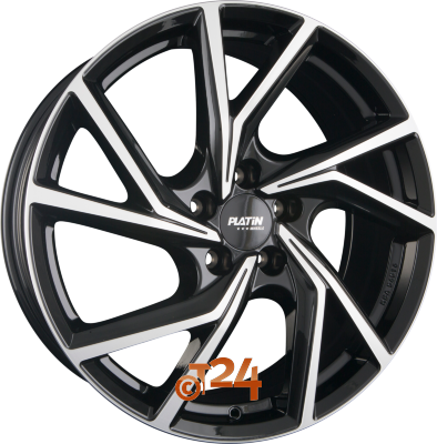 PLATIN Velgen - P 107 Diamant Schwarz Frontpoliert - 19 inch