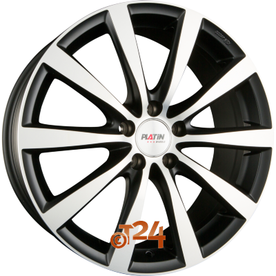PLATIN Velgen - P 66 Schwarz Matt Poliert - 19 inch