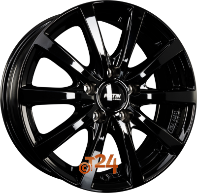 PLATIN Velgen - P 69 Black Shiny - 15 inch