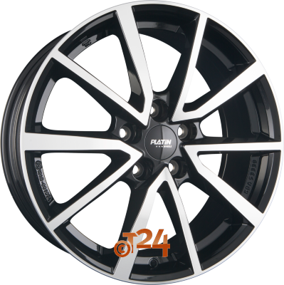 PLATIN Velgen - P 95 Diamant Schwarz Frontpoliert - 17 inch