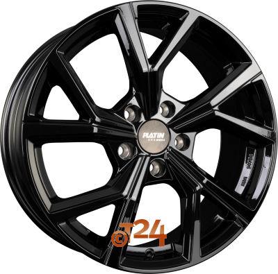 PLATIN Velgen - P 115 Black Shiny - 17 inch