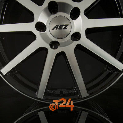 AEZ Velgen - STRAIGHT Black Polished Front - 19 inch
