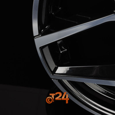 AVUS Racing Velgen - AC-523 Black Polished - 18 inch