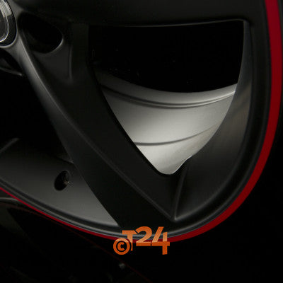 AVUS Racing Velgen - AF10 Matt Black Red Line - 20 inch