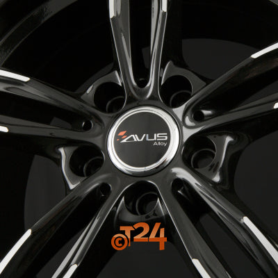 AVUS Racing Velgen - AF15 Black Polished - 18 inch