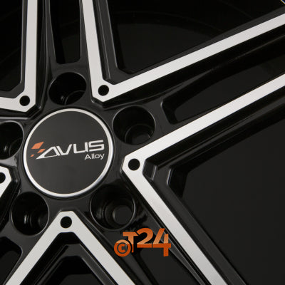 AVUS Racing Velgen - AC-515 Black Polished - 19 inch