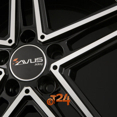 AVUS Racing Velgen - AC-515 Black Polished - 19 inch