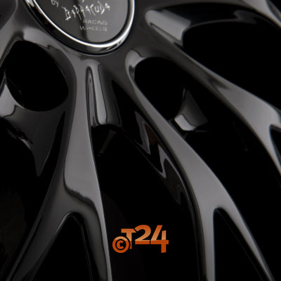 BARRACUDA Velgen - VOLTEC T6 Highgloss Black Inox Lip - 20 inch