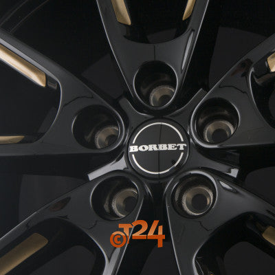 BORBET Velgen - LX Black Glossy Gold Spoke Rim - 19 inch