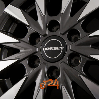 BORBET Velgen - CW6 Mistral Anthracite Glossy Polished - 16 inch