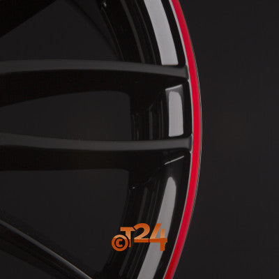 BORBET Velgen - CW3 Black Glossy Red Ring - 18 inch