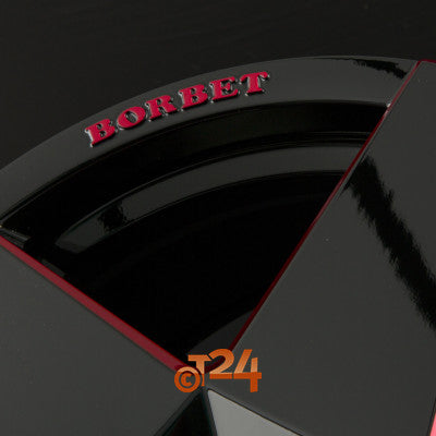 BORBET Velgen - A Black Red Glossy - 19 inch